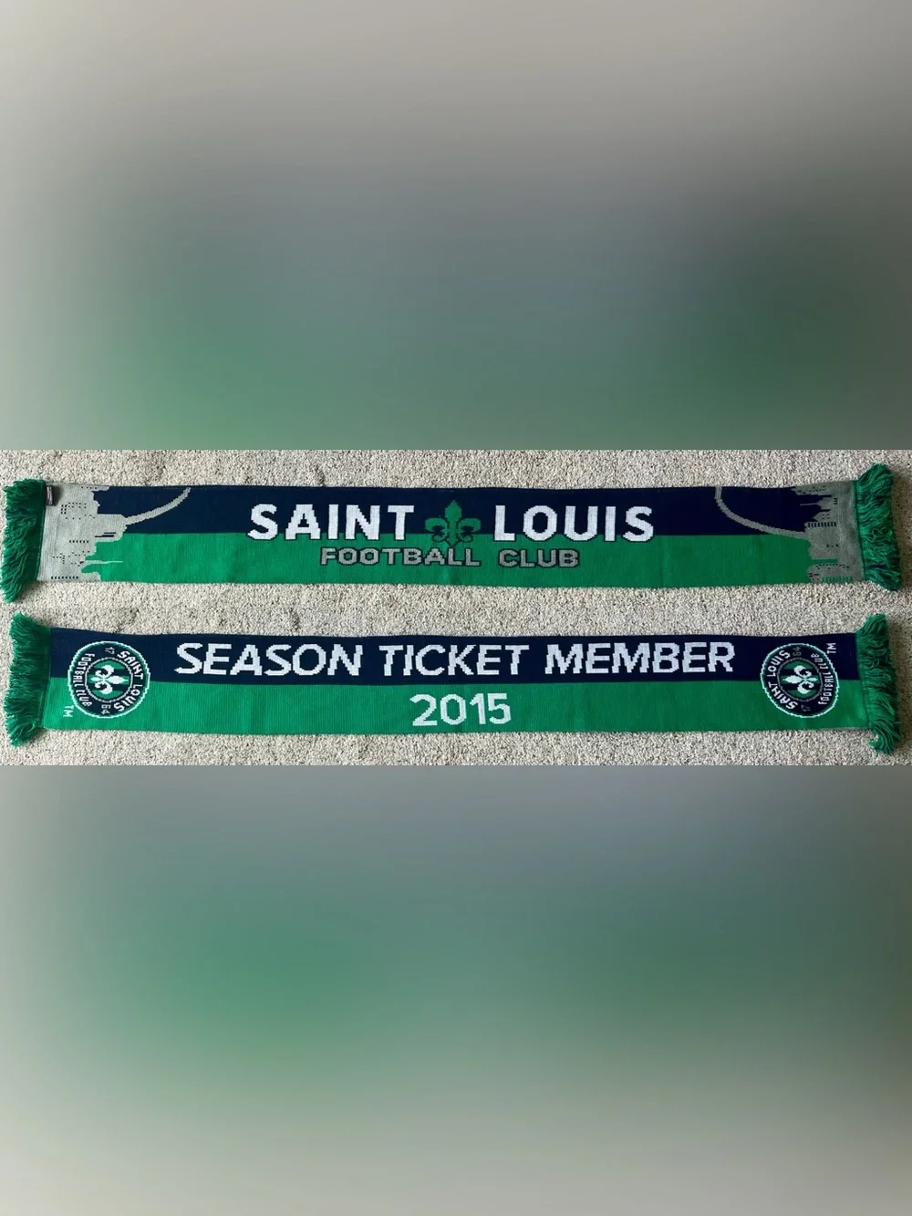 Saint Louis FC Stl Football Club 2015 Season Ticket Member Soccer Scarf